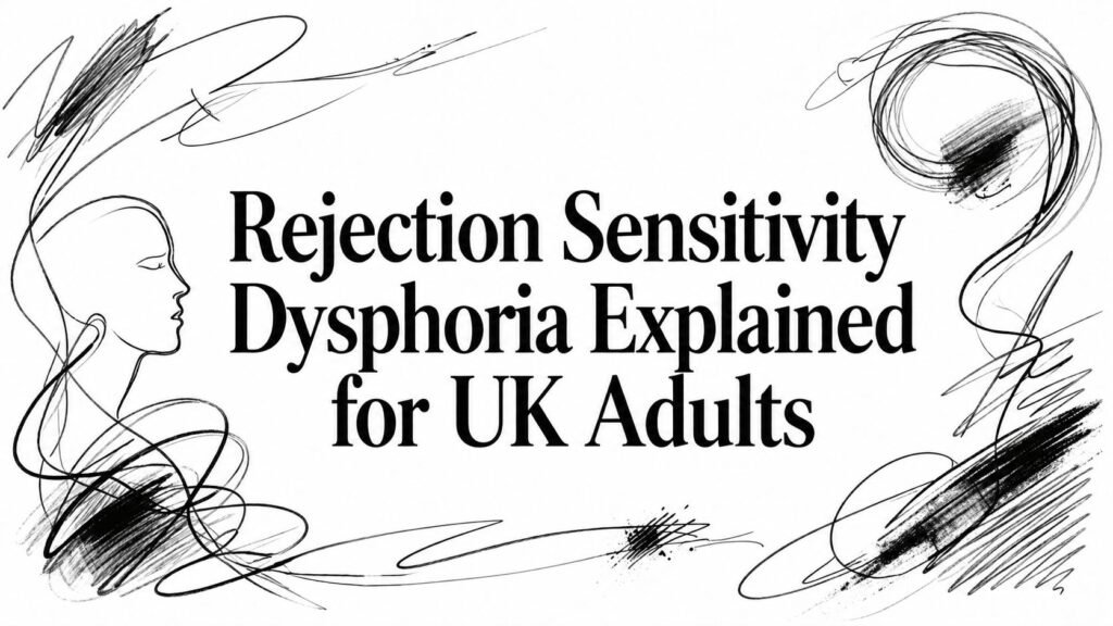 Bold headline: Rejection Sensitivity Dysphoria Explained for UK Adults.